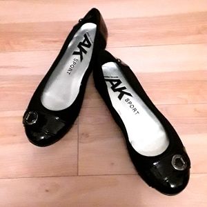 ANNE KKEIN AK SPORT BLACK BALLERINA FLAT